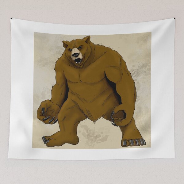 Item preview, Max the Werebear designed and sold by Dungeonmusings.