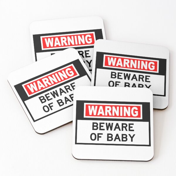 Item preview, WARNING Baby Beware sign designed and sold by NewCastleDesign.