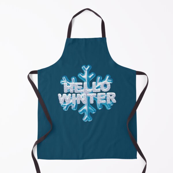 Item preview, “Hello Winter” Snowbank & Snowflake - Dark Blue designed and sold by PawsitiveMum.