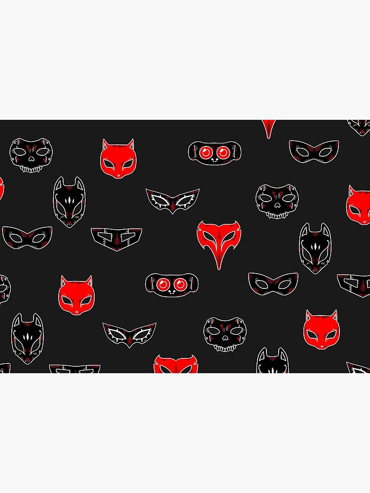 Persona 5 Masks Collage Mask For Sale By Yellowtbd Redbubble