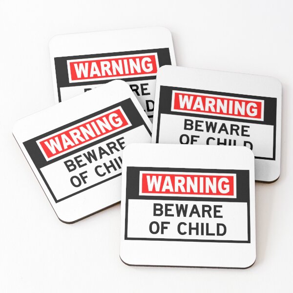 Item preview, WARNING Child Beware sign designed and sold by NewCastleDesign.