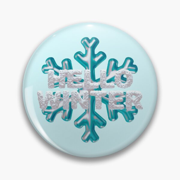 Item preview, “Hello Winter” Snowbank & Snowflake - Light Aqua designed and sold by PawsitiveMum.