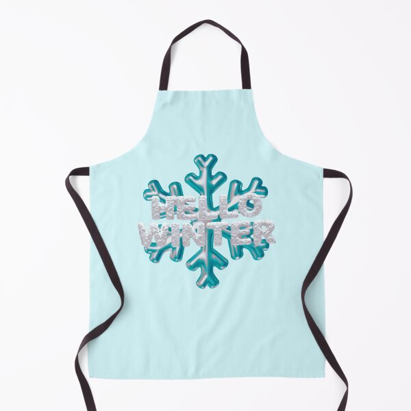 Item preview, “Hello Winter” Snowbank & Snowflake - Light Aqua designed and sold by PawsitiveMum.