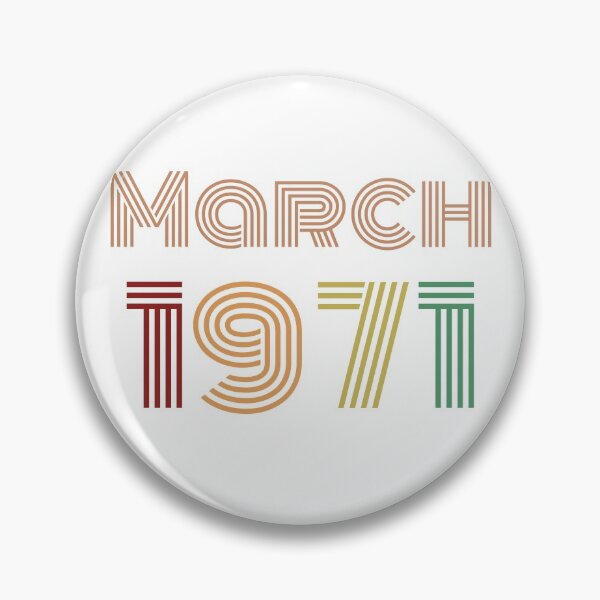 Item preview, March 1971 Design, Happy 50th Birthday, designed and sold by marosharaf.