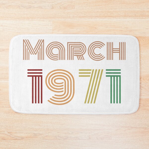 Item preview, March 1971 Design, Happy 50th Birthday, designed and sold by marosharaf.