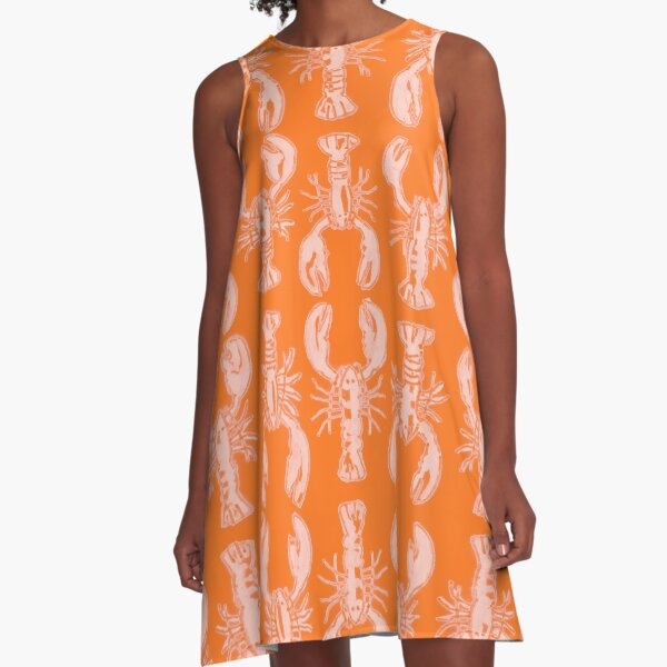 Artikel-Vorschau von Fröhlicher orange Hummerdruck, designt und verkauft von Shelley Johannes.