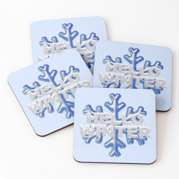 Item preview, “Hello Winter” Snowbank & Snowflake - Royal Blue designed and sold by PawsitiveMum.