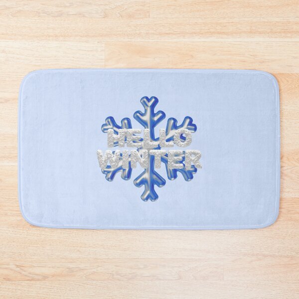 Item preview, “Hello Winter” Snowbank & Snowflake - Royal Blue designed and sold by PawsitiveMum.