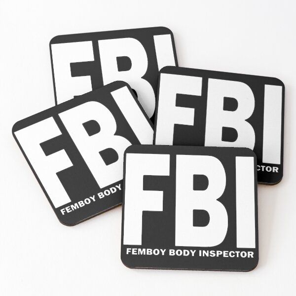 Item preview, FBI Femboy Body Inspector Huge White Text designed and sold by bebopboop.