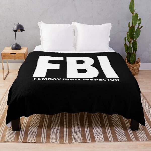Item preview, FBI Femboy Body Inspector Huge White Text designed and sold by bebopboop.