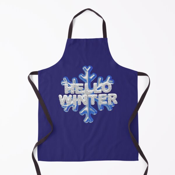 Item preview, “Hello Winter” Snowbank & Snowflake - Royal Blue on Dark Blue designed and sold by PawsitiveMum.
