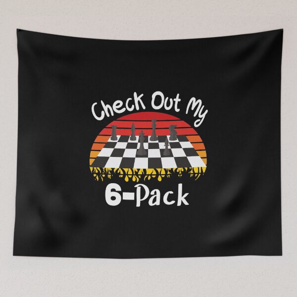 Item preview, Check Out My Six Pack Chess Club designed and sold by buzz1days.