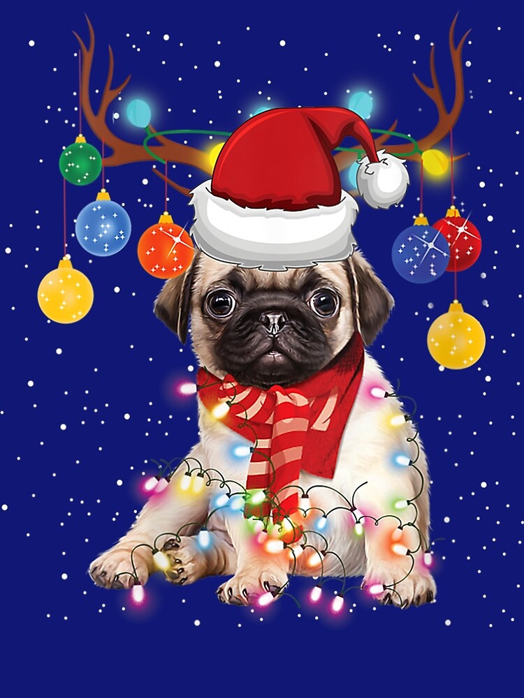 Pug reindeer hot sale