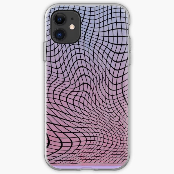 Pastel Tumblr Black Grid Case iPhone Soft Case