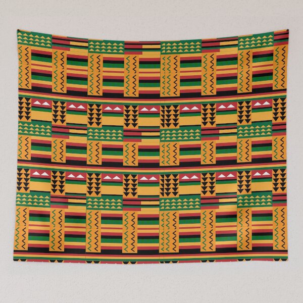 Item preview, Kente African Tribal Textile Pattern designed and sold by blackartmatters.