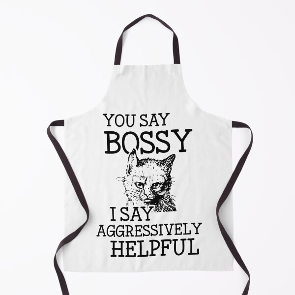 Item preview, Bossy Cat is Aggressively Helpful Snarky Attitude Design designed and sold by Huhnerdieb Apparel.