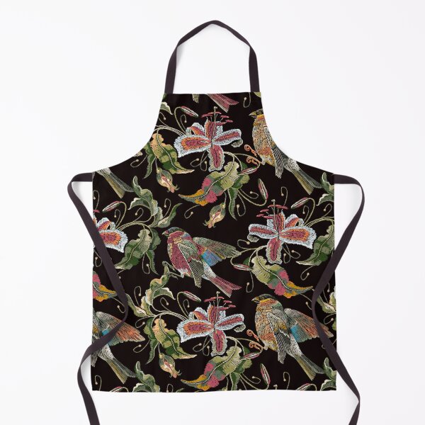 Item preview, Tiger lily flowers and bullfinch birds designed and sold by matrioshka.