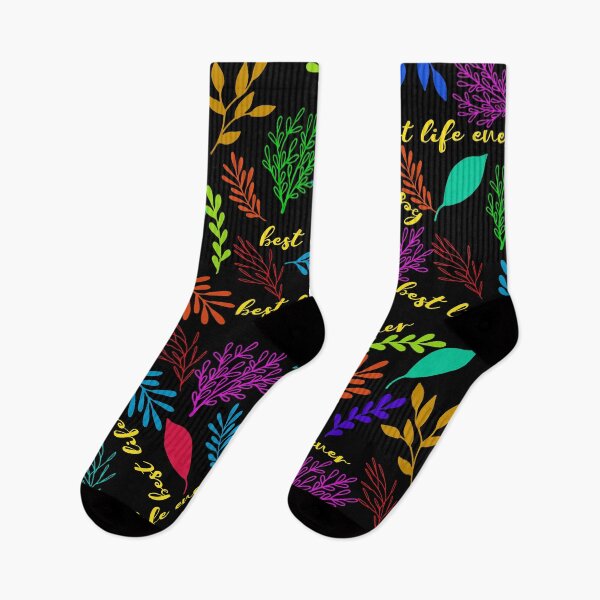 Item preview, Best Life Ever - Black with Rainbow Tropical designed and sold by Yesido.