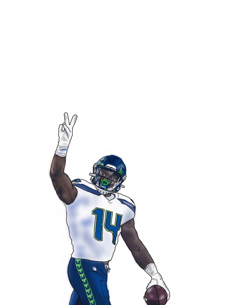 DK Metcalf neon art design. : r/Seahawks