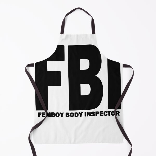 Item preview, FBI Femboy Body Inspector Huge Black Text designed and sold by bebopboop.
