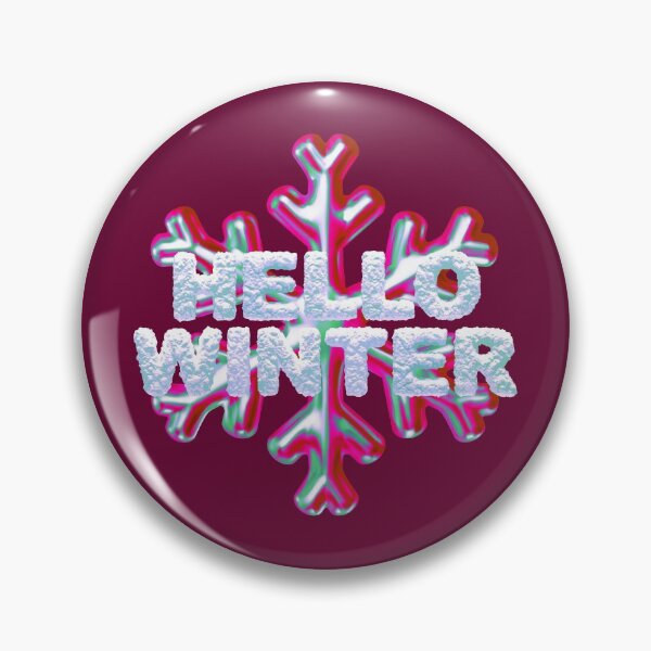 Item preview, “Hello Winter” Snow Fun - Wild Iridescent Pink on Dark Pink designed and sold by PawsitiveMum.