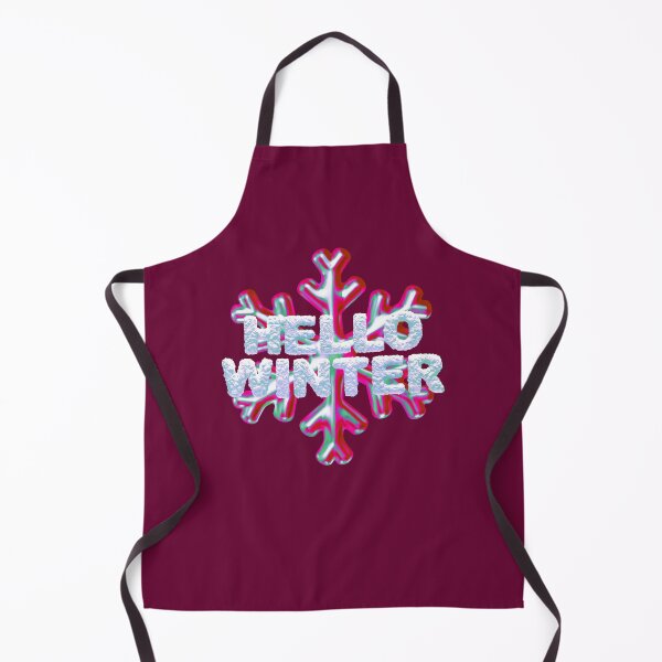 Item preview, “Hello Winter” Snow Fun - Wild Iridescent Pink on Dark Pink designed and sold by PawsitiveMum.