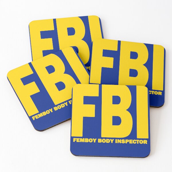 Item preview, FBI Femboy Body Inspector Huge Yellow Text designed and sold by bebopboop.