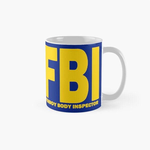 Item preview, FBI Femboy Body Inspector Huge Yellow Text designed and sold by bebopboop.