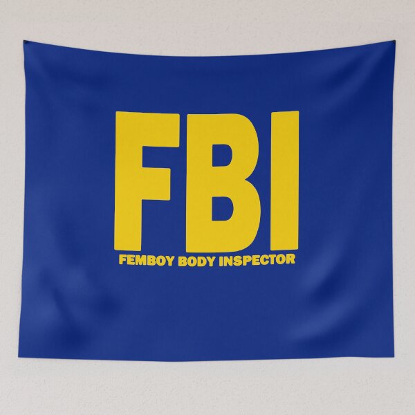 Item preview, FBI Femboy Body Inspector Huge Yellow Text designed and sold by bebopboop.