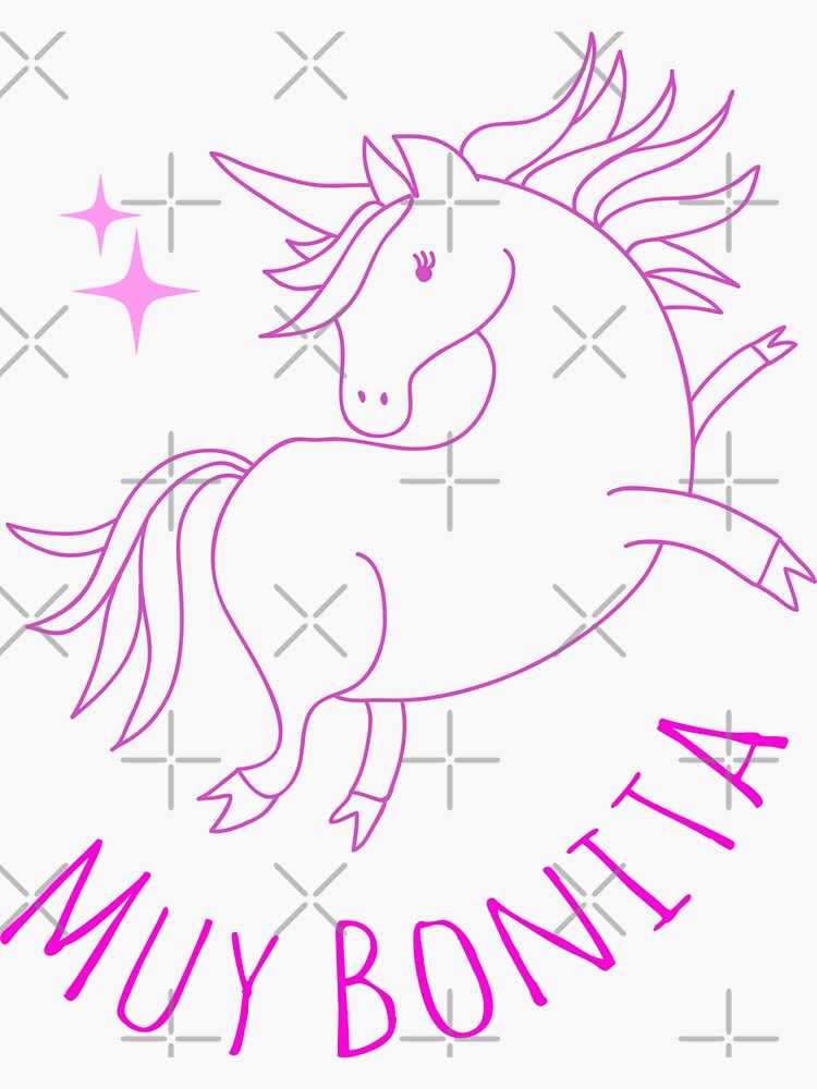 muy-bonita-very-pretty-in-spanish-cute-unicorn-sticker-for-sale-by