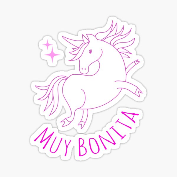 muy-bonita-very-pretty-in-spanish-cute-unicorn-sticker-for-sale-by