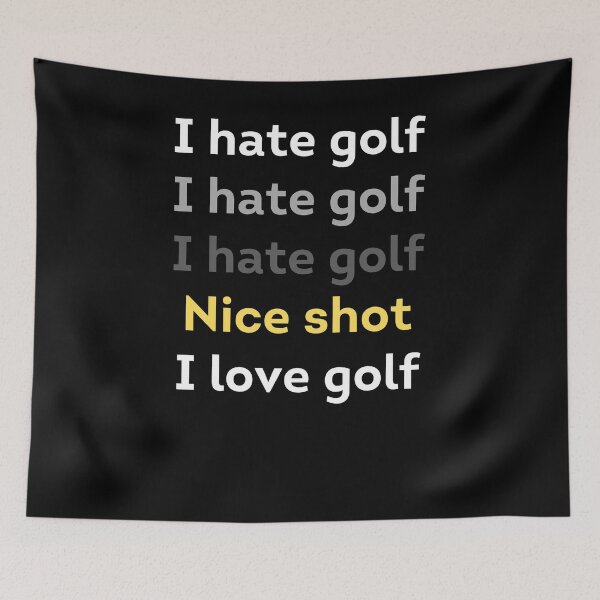 Item preview, Golfer I Hate Golf Nice Shot I Love Golf Golfing Lover Fan Funny Vintage Retro designed and sold by WichitaClothing.