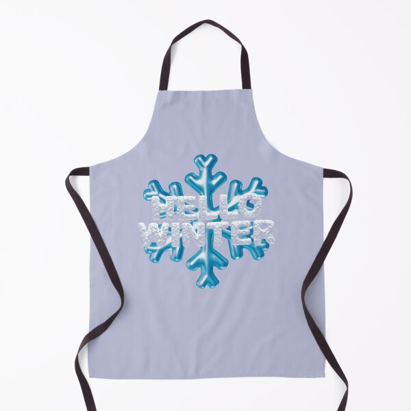 Item preview, “Hello Winter” Snowbank & Snowflake - Lt. Blue with Accenting Purple designed and sold by PawsitiveMum.