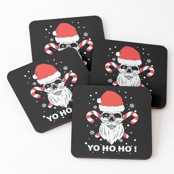 Item preview, Yo Ho Ho Christmas Skull Santa Claus Metalhead designed and sold by NeXore.