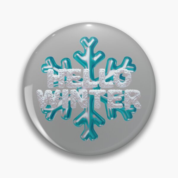 Item preview, “Hello Winter” Snowbank & Snowflake - Lt. Aqua with Accenting Grey designed and sold by PawsitiveMum.