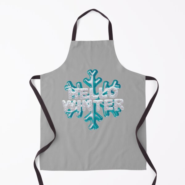 Item preview, “Hello Winter” Snowbank & Snowflake - Lt. Aqua with Accenting Grey designed and sold by PawsitiveMum.
