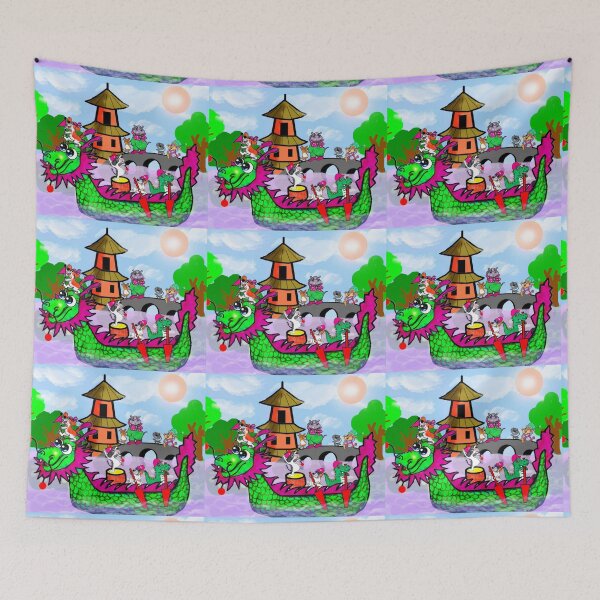 Item preview, Dragon boat race designed and sold by Shirley cute art .