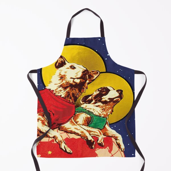 Item preview, Laika - Space Traveler Dog Soviet Space Art USSR Design designed and sold by ArtFay.