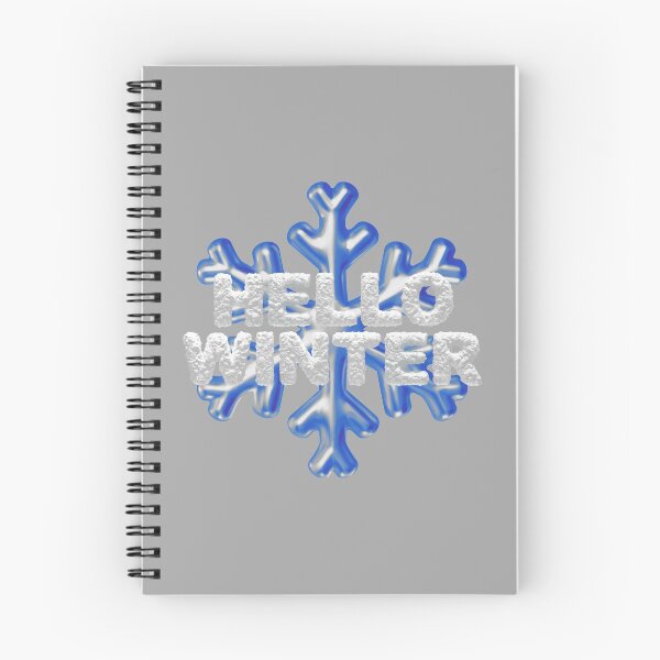 Item preview, “Hello Winter” Snowbank & Snowflake - Blue with Accenting Grey designed and sold by PawsitiveMum.