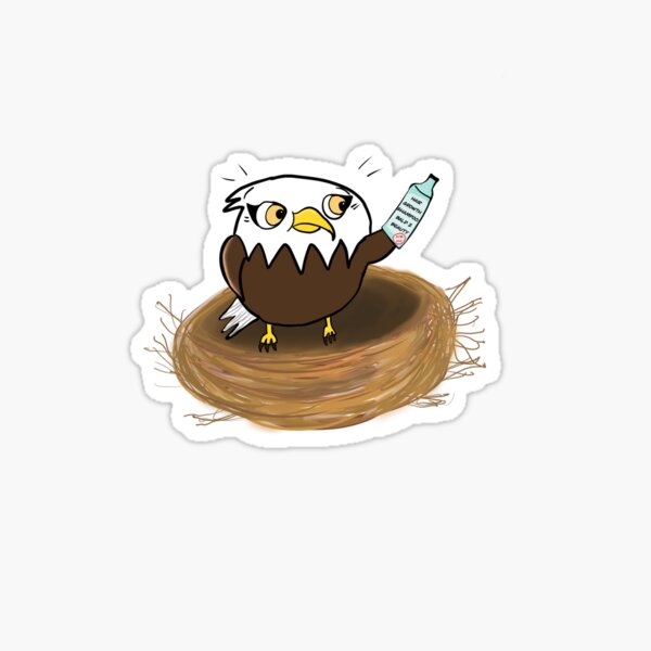 Balding Eagle  Sticker