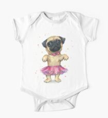 Pug in a Tutu One Piece - Short Sleeve
