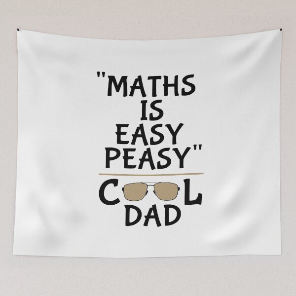 Item preview, Maths is easy peasy cool dad designed and sold by aktiveaddict.