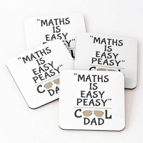 Item preview, Maths is easy peasy cool dad designed and sold by aktiveaddict.
