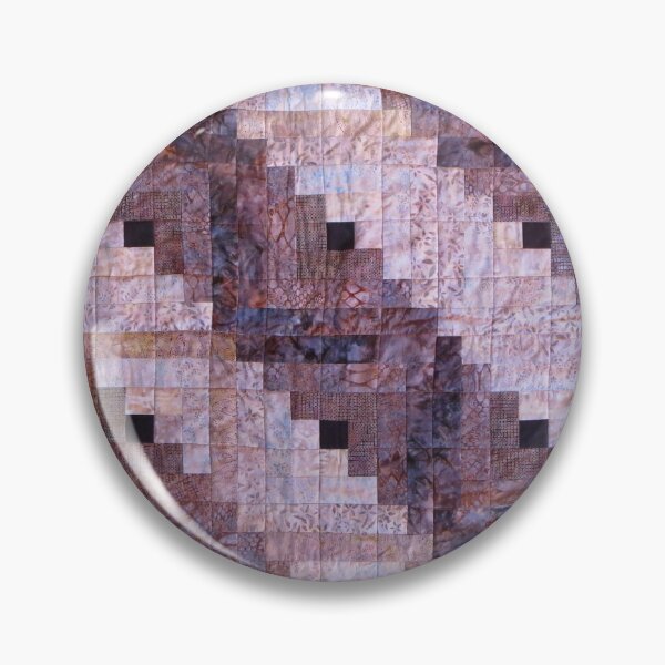 Item preview, "Winter Leaves" Log Cabin Quilt designed and sold by Jean Gregory Evans.