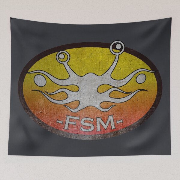 Item preview, Flying Spaghetti Monster logo - Vliegend Spaghettimonster logo designed and sold by Groenendijk.
