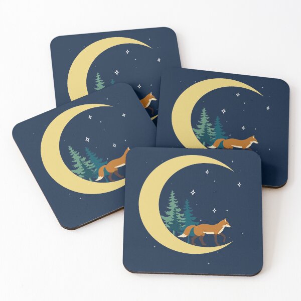 Item preview, Crescent moon fox forest designed and sold by galax-C.