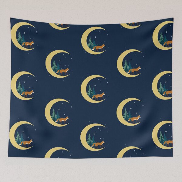 Item preview, Crescent moon fox forest designed and sold by galax-C.