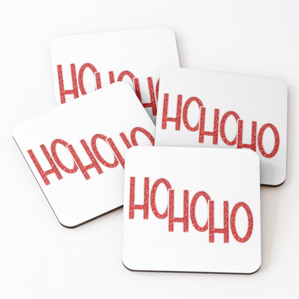 Artikelvorschau, Glitter Red Ho Ho Ho entworfen und verkauft von Jennifer Church.