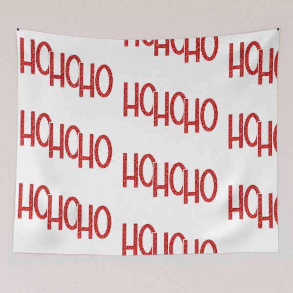 Artikelvorschau, Glitter Red Ho Ho Ho entworfen und verkauft von Jennifer Church.