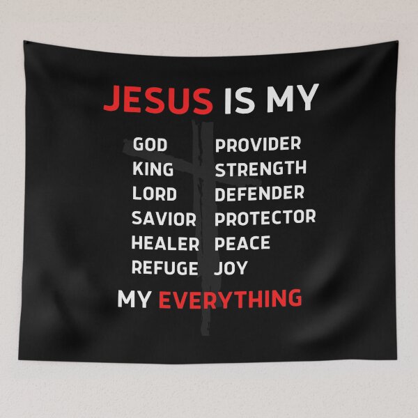 Item preview, Jesus Is My Everything Christian Catholic Bible Religion Faith Love Gift Art designed and sold by WichitaClothing.